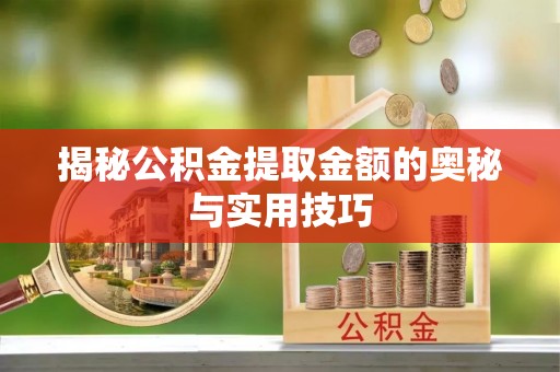 当阳揭秘公积金提取金额的奥秘与实用技巧
