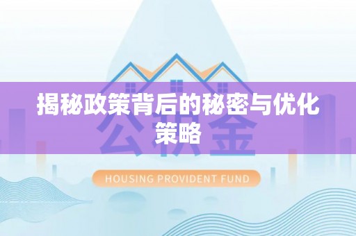 当阳揭秘政策背后的秘密与优化策略