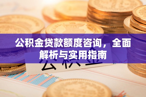 当阳公积金贷款额度咨询，全面解析与实用指南