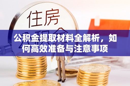 当阳公积金提取材料全解析，如何高效准备与注意事项