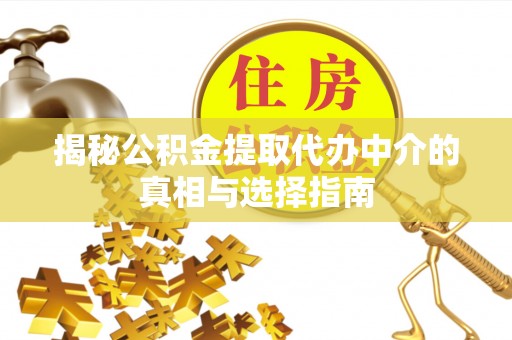 当阳揭秘公积金提取代办中介的真相与选择指南