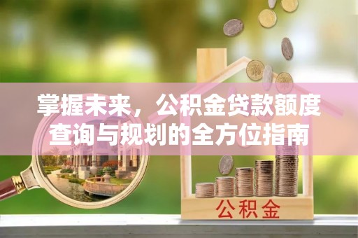 当阳掌握未来，公积金贷款额度查询与规划的全方位指南