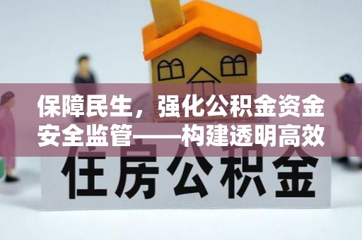 当阳保障民生，强化公积金资金安全监管——构建透明高效的管理体系
