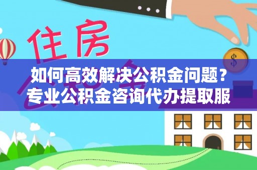 当阳如何高效解决公积金问题？专业公积金咨询代办提取服务来帮你