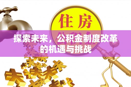 当阳探索未来，公积金制度改革的机遇与挑战