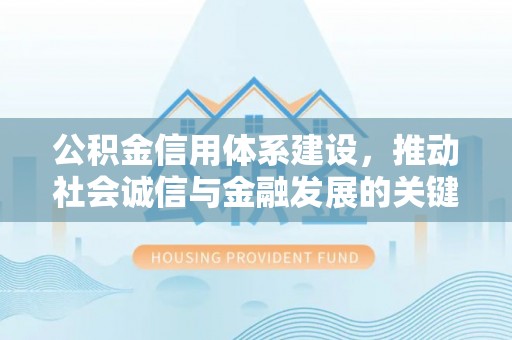 当阳公积金信用体系建设，推动社会诚信与金融发展的关键桥梁